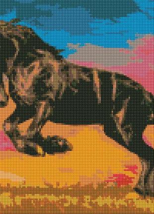 Алмазна вишивка "величний мустанг", 40*50 см (ідейка)