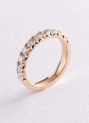 Кольцо в желтом золоте с бриллиантами кб0391ri
