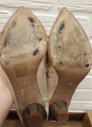 Летние туфли лодочки из натуральной кожи р.38, стелька 25см7 фото
