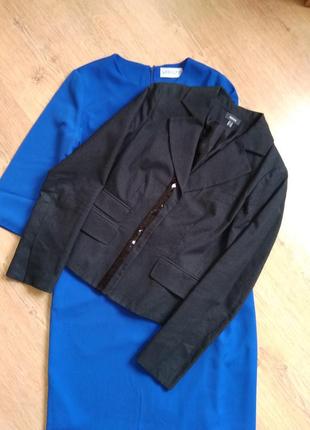 Классический пиджак жакет  коттон с пайетками размер 10