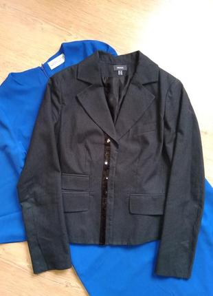 Классический пиджак жакет  коттон с пайетками размер 102 фото