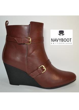 Navyboot швейцарія оригінал натуральна шкіра! стильні черевики ботильйони на танкетці 1000 пар тут!