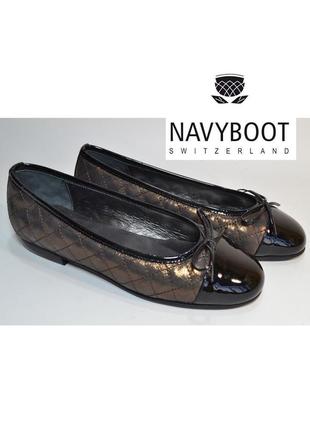 Navyboot италия оригинал натур.кожа! стильные комфортные туфли балетки с бантом 1000пар тут!