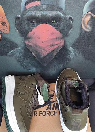 Кроссовки nike air force 1, хаки, gore-tex