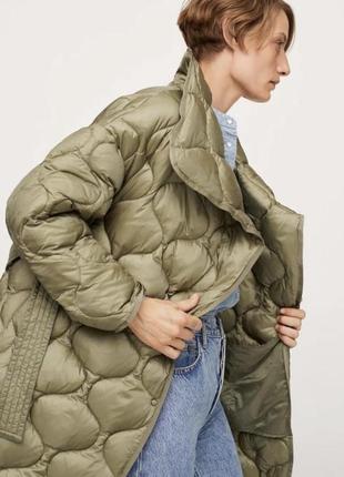Стеганое пальто zara2 фото