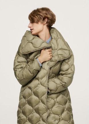 Стеганое пальто zara4 фото