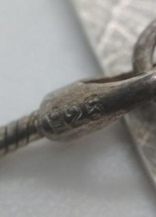 Серебряная цепочка с подвеской 9256 фото