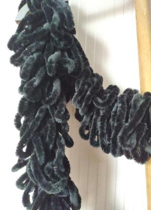 Шарф декоративный плюшевый