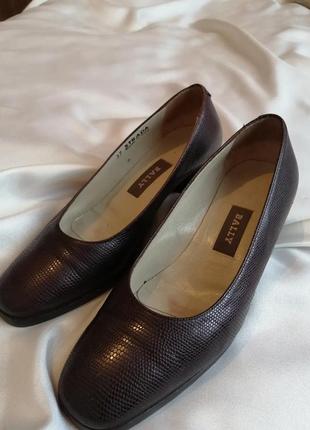 Винтажные кожаные туфельки #bally