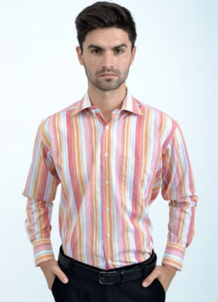 Рубашка в косую полоску шикарная