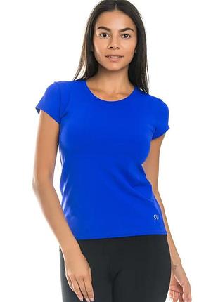 Спортивная женская футболка цвета электрик