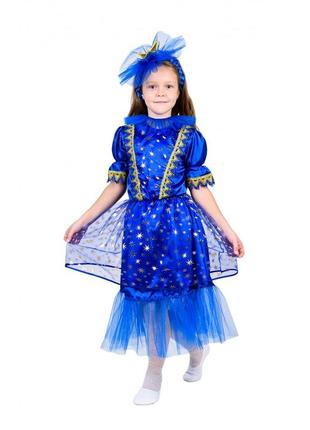 Детский новогодний костюм ночка для девочек 5-8 лет костюм ночь звездочка звезда1 фото