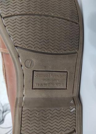 Туфли лоферы, мокасины кожаные samuel windsor8 фото