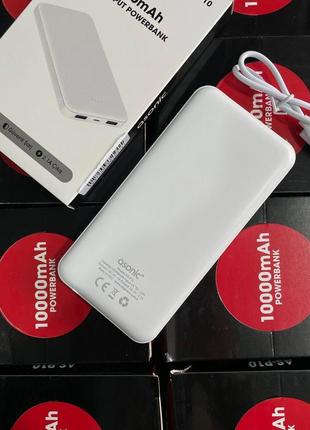 Asonic as-p10 10000mah  зовнішній акумулятор power bank5 фото