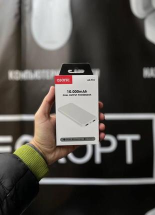 Asonic as-p10 10000mah  зовнішній акумулятор power bank10 фото