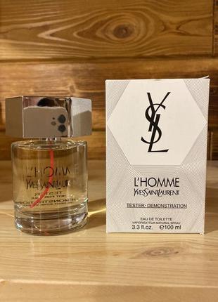 Ysl l'homme edt 100 ml tester1 фото