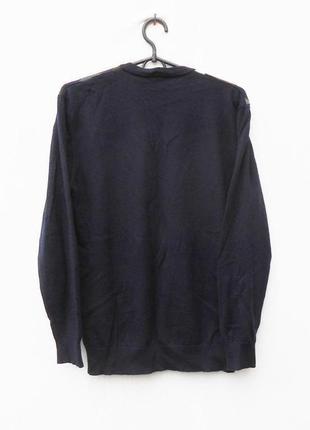 Вовняний светр пуловер у ромби4 фото