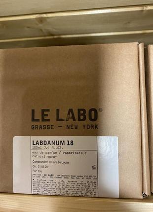 Парфюмерная вода унисекс le labo labdanum 18