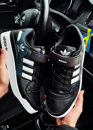 Жiнoчi кросівки adidas forum low black
