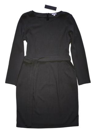 Платье свободного кроя из костюмной ткани р. 42