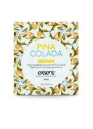 Пробник массажного масла exsens pina colada 3мл (so3340)