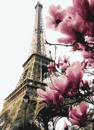 Картина по номерам gx39469 цветение парижа 40x50см. rainbow картины раскраски по номерам 2022 в украине