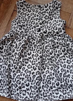 Плаття для маленької модниці з леопардовим принтом f&f платье сукня2 фото