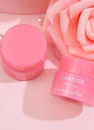 Маска для губ нічна laneige lip sleeping mask berry  (3)2 фото