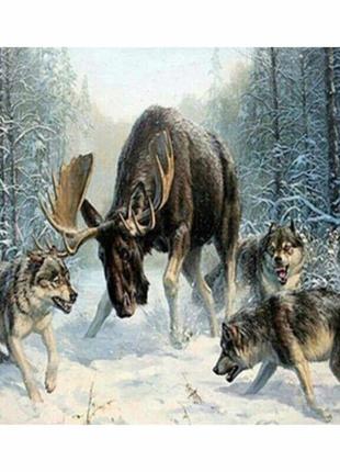 Картина за номерами eph9371_o 40*50см "боротьба" opp (полотно на рамі з фарбами та пензлями)