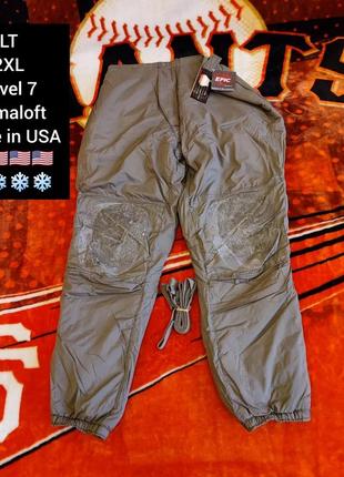💯🇺🇸❄️ оригинал. брюки halys для экстремальных морозов level 7 primaloft армии сша.
