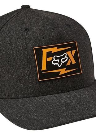 Кепка fox pushin dirt flexfit hat (black), s/m, s/m