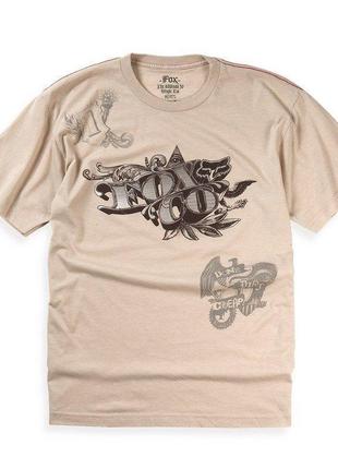 Футболка fox counterfeit heathered tee (sand), m, m