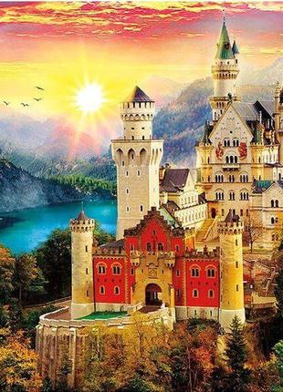 Картина по номерам va-1032 замок на закате солнца 40х50см strateg картины раскраски по номерам 2022 в украине