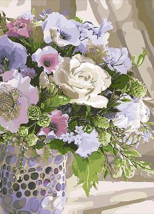Картина по номерам кно3087 полевой букет 40*40см идейка картины раскраски по номерам 2022 в украине