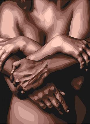 Картина по номерам кно4684 объятия любимого 40*40см идейка картины раскраски по номерам 2022 в украине