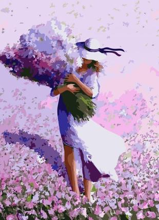 Картина по номерам цветочное поле кно2660 40x40см идейка картины раскраски по номерам 2022 в украине