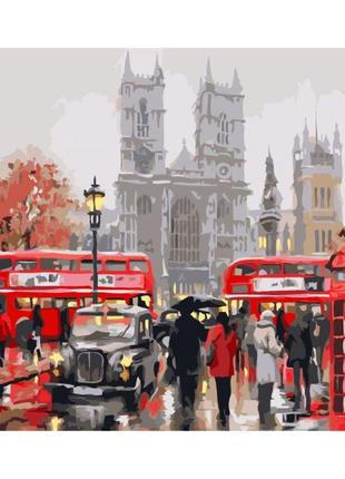 Картина за номерами ранок в лондоні kho2149 40х50см ідейка
