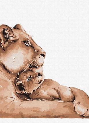 Картина по номерам кно4263 любовь мамы, 30*30см идейка картины раскраски по номерам 2022 в украине