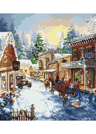 Картина по номерам накануне рождества кно2247 40x50см идейка картины раскраски по номерам 2022 в украине