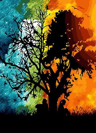 Картина по номерам 40х50см. gx29446 закат и рассвет rainbow картины раскраски по номерам 2022 в украине