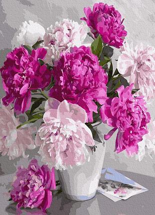 Картина за номерами 40х50см. gx36054 ніжні квіти rainbow