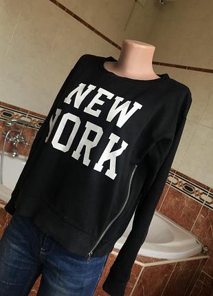 Бомбезный свитшот с молниями h&m 4