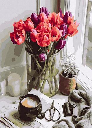 Картина по номерам gx43302 букет для любимой 40х50см. rainbow