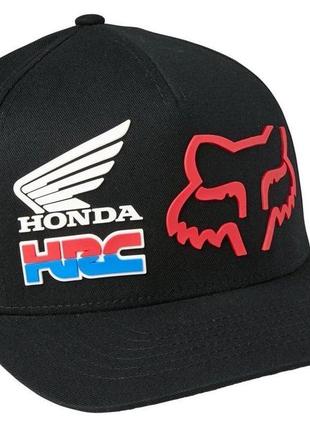 Кепка fox honda hrc flexfit hat (black), s/m, s/m