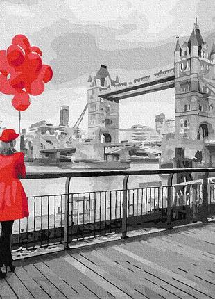 Картина по номерам gx36506 лондонская леди 40х50см. rainbow картины раскраски по номерам 2022 в украине