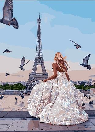 Картина по номерам va-1984 невеста в париже 40х50см strateg картины раскраски по номерам 2022 в украине
