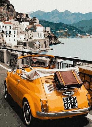 Картина по номерам gx39476 ретро-автомобиль 40x50см. rainbow картины раскраски по номерам 2022 в украине