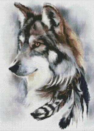 Алмазна мозаїка amo7365 ватажок зграї, 40х50см ідейка на підрамнику