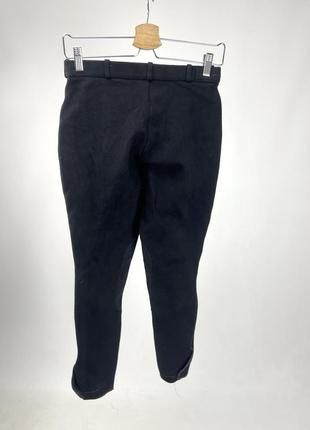 Штани верхові чорні covalliero, якісні, накл. на колінах3 фото