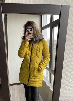 Пальто куртка з чорнобуркою